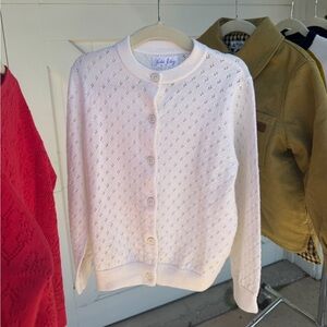 Rachel Riley Light Pink Classic Knit Cardigan